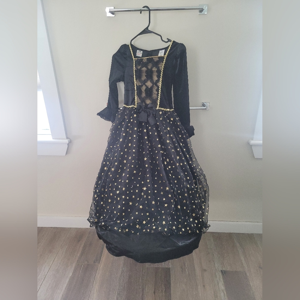Witch Costume - Dress, Cape, & Hat, Size 7-8Y